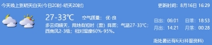 2021年8月17日深圳天气多云间晴天局地有短时阵雨