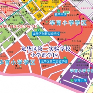 2021年龙华龙飞小学+华育小学+龙为小学学区划分