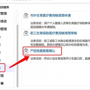深圳生育保险产前检查就医确认申报流程