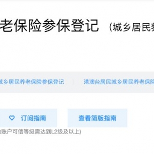 深圳城乡居民养老保险恢复参保网上办理流程