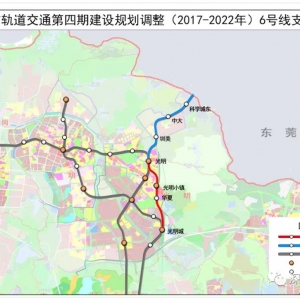 深圳地铁6号线支线二期线路图