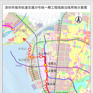 深圳地铁20号线线路图