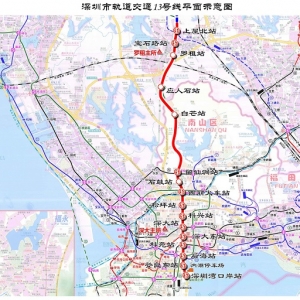 深圳地铁13号线线路图