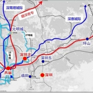 深圳西丽交通枢纽地铁规划图