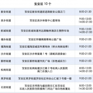 2021深圳宝安区免费核酸检测点地址