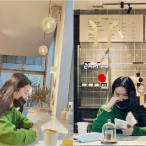 刘亦菲咖啡厅垂头
看书 素颜真实状况
令网友看傻