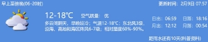 2022年2月9日深圳天气多云间阴天气温12-18℃